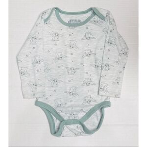 Happy Threads Star Wars Baby Yoda Bodysuit   Size 12 Months